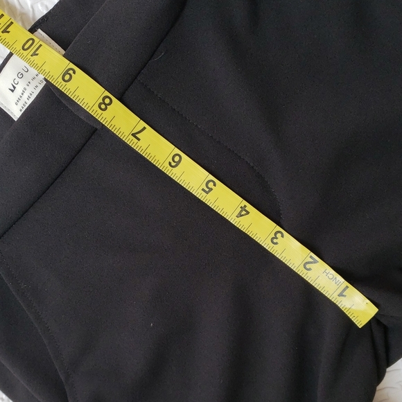 MCGUIRE LOU LOU HIGH WAIST CROP SLIM TROUSERS WELLIE Black Size 24 - Picture 12 of 16